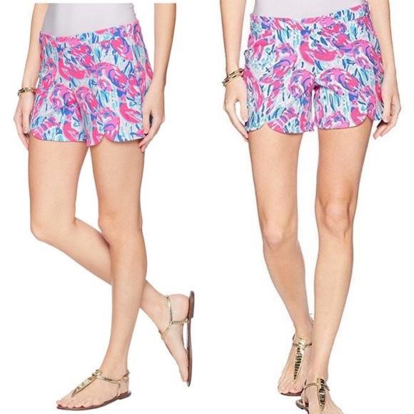 Lilly Pulitzer Hazelle Stretch Short in Cosmic Coral Cracked Up Size 2 - Picture 3 of 10